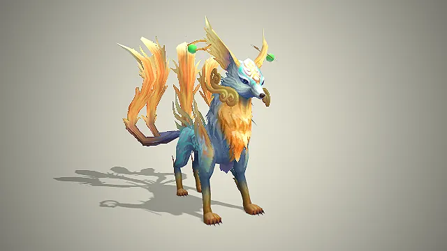 灵狐神兽  三尾灵狐  东方神话  祥瑞灵兽