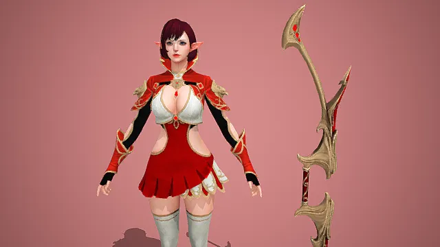 Wendy  韩风游戏战斗角色性感美女带武器