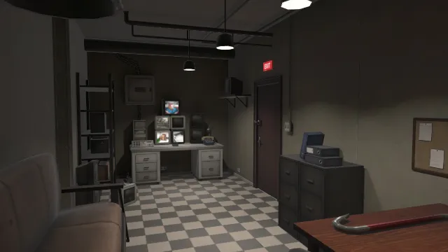 写实控制室房间场景内饰