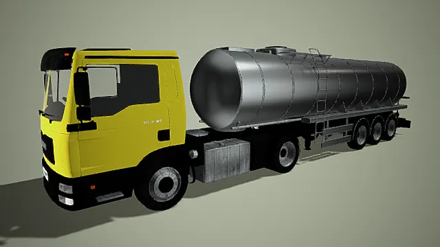 货车   油罐车   写实3D模型