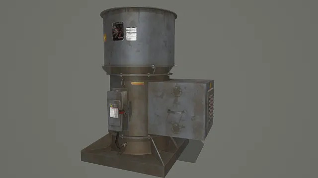 工业风金属设备机组3D模型