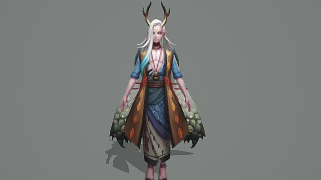 《阴阳师》一目连-风神之佑 角色模型