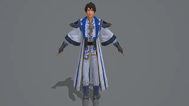 青花儒侠·雅逸型门派公子套装