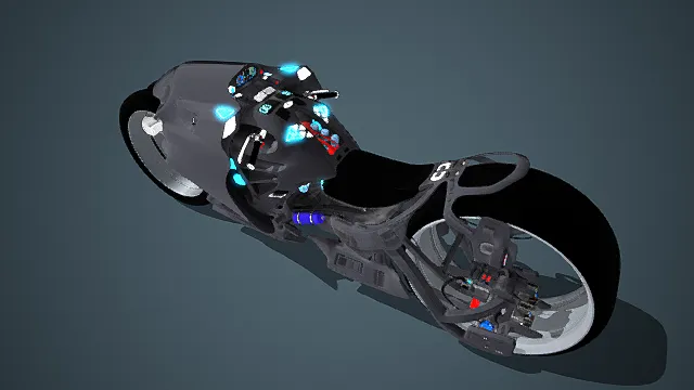 科幻摩托车Project_MX 3D模型