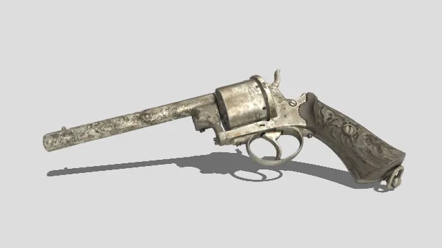 枪械模型  工艺品  浮雕  写实风格  破损  复古
