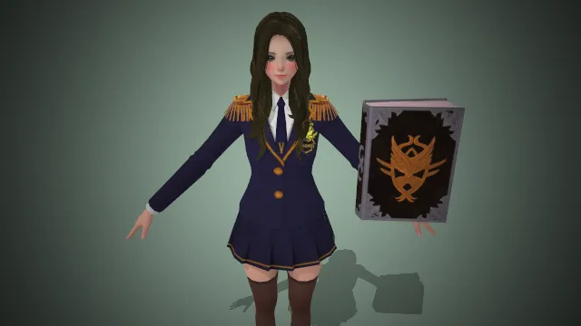 Vief 魔法师 学员 黑发 制服