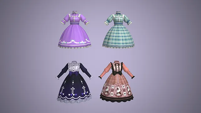 洛丽塔裙装  童话元素  泡泡袖  公主风