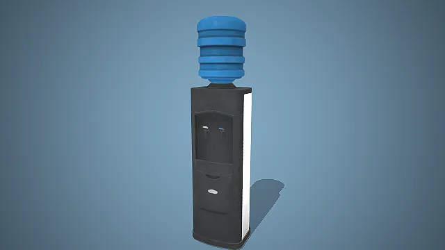 立式饮水机  桶装水  写实模型  办公设备  供水设备