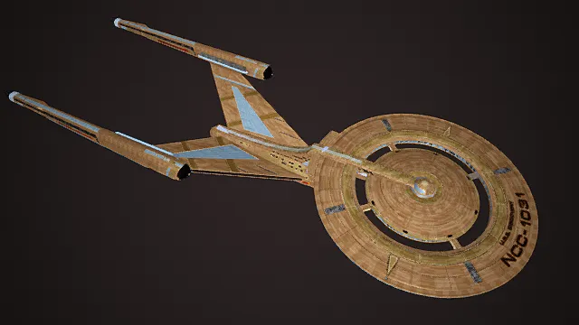 次世代战舰飞船 Crossfield Class USS Discovery Varient