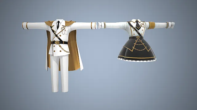 军装风格  肩章披风  洛丽塔裙装  贵族制服