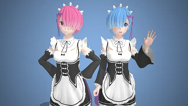 拉姆雷姆  从零开始的异世界生活  女仆装  姐妹组合