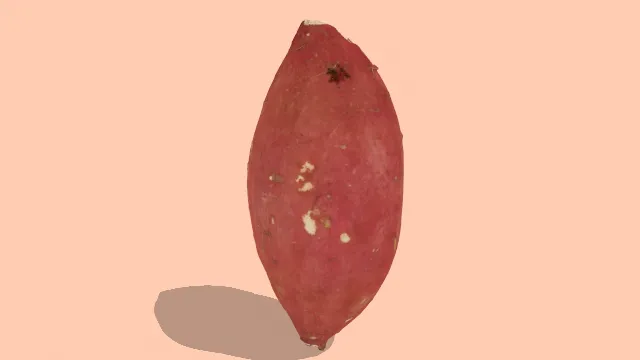现实三维红薯扫描蔬菜食物模型