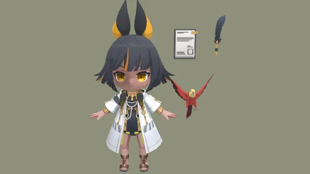 动物学家  3d模型 手办 pbr模型 