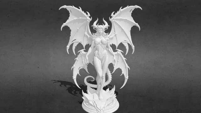 天使 恶魔 魅魔 深渊恶魔 stl.stl