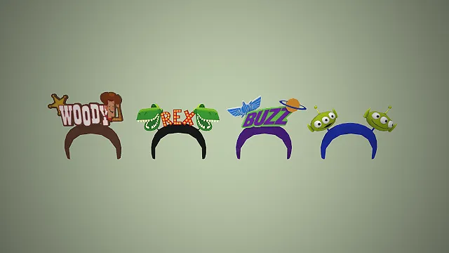 卡通发饰  三眼仔  巴斯光年  童趣可爱