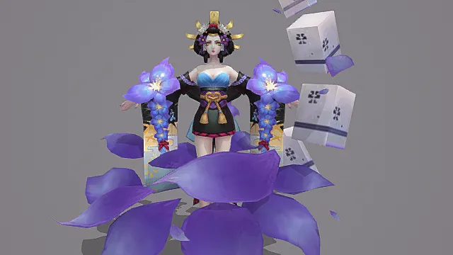 《阴阳师》阎魔-冥宴·紫辰 角色模型