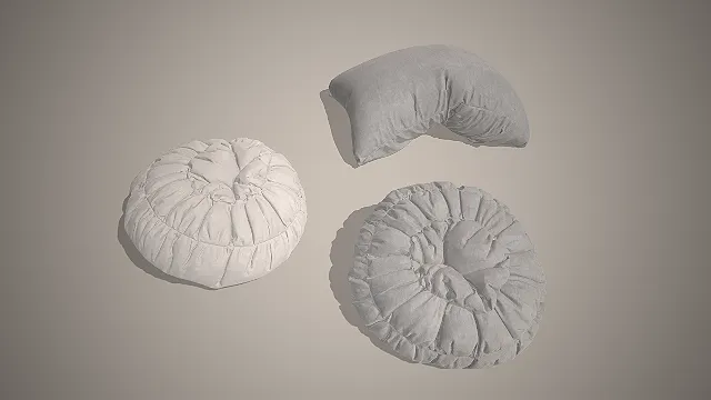 蒲团坐垫  极简软装  亚麻布艺软垫  家居坐靠道具