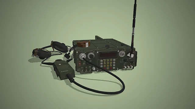 现代军用便携电台  迷彩涂装  野战通讯  硬核战术风