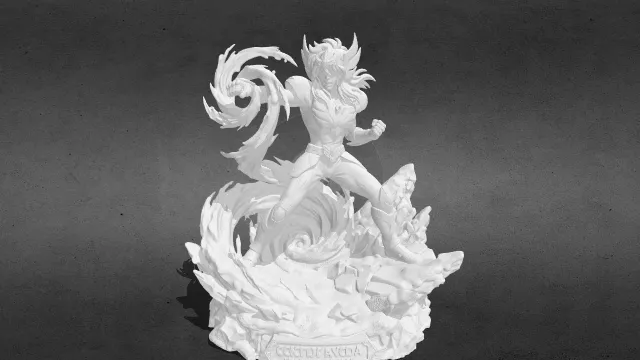 天鹅座圣斗士冰河圣斗士星矢stl.stl