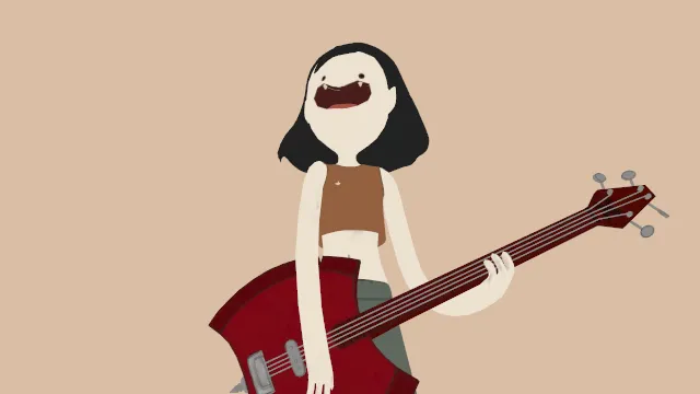 玛塞琳吸血鬼女王女孩角色弹贝斯乐器