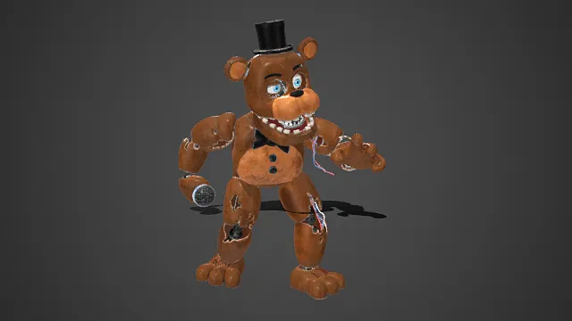 玩具熊的五夜后宫  弗莱迪  破损版  惊悚  棕熊玩偶  机械结构  