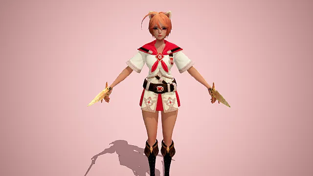 游戏人物角色   美女   次世代角色    长腿    古剑客