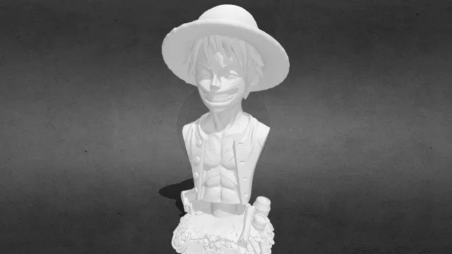 蒙奇·D·路飞半身像obj