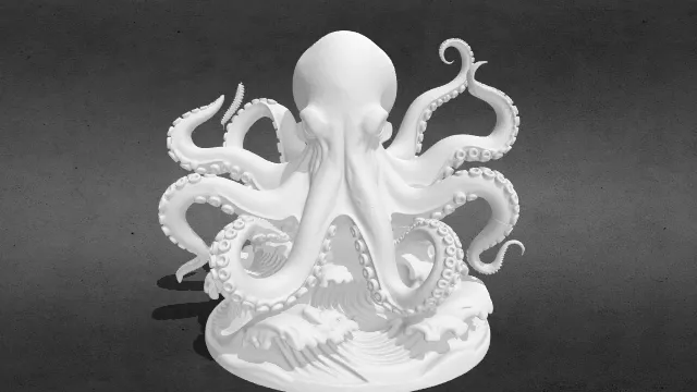 深海巨兽 章鱼stl.stl