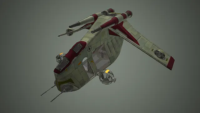 星战风格帝国武装运输机模型