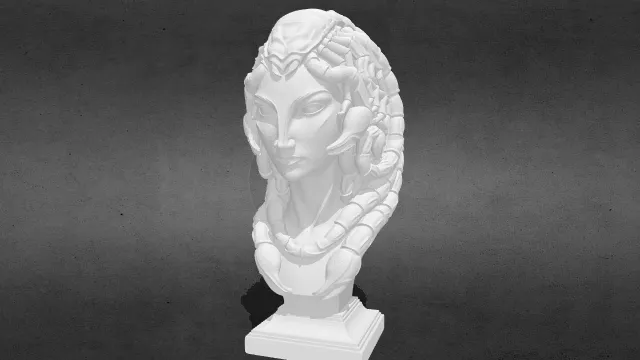 十二星座系列 天蝎女士 蝎子 stl.stl