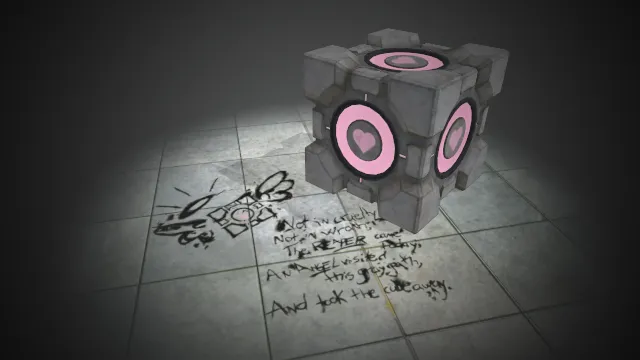 科幻正方块科技盒子场景道具