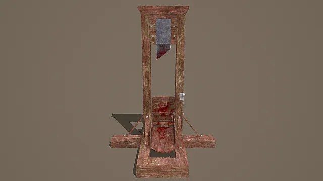 复古中世纪断头台3D模型