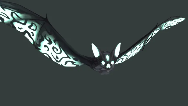 吸血蝙蝠发光体动物变异生物怪物动画