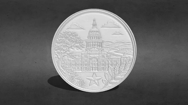 得克萨斯州议会山乡浮雕stl.stl