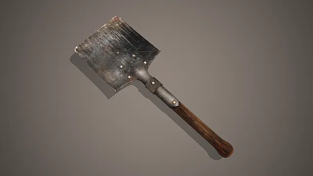 宽刃铁锹  复古农具  农用工具  木质手柄