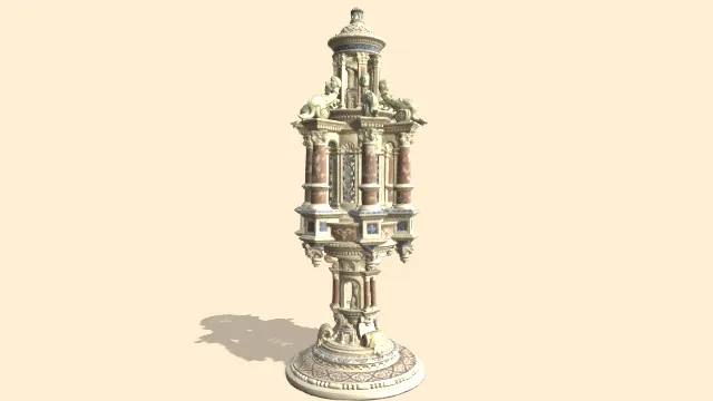 由ProsperJouneau制作的圣物瓶雕像浮雕摆件