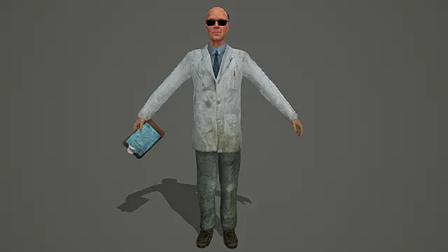 现代科研风格研究员角色模型