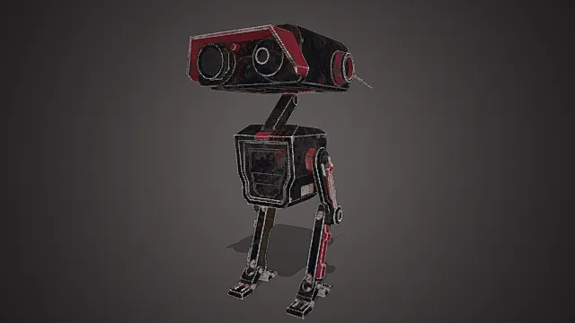 废土侦察警戒机器人模型