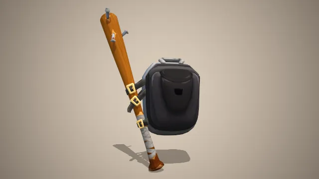 挂着棒球棍的黑色背包