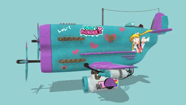 卡伊诺飞机美少女战士涂鸦