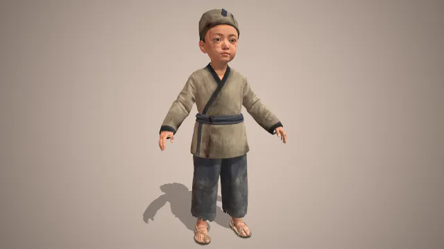 黑神话  小孩  人物  角色  游戏建模