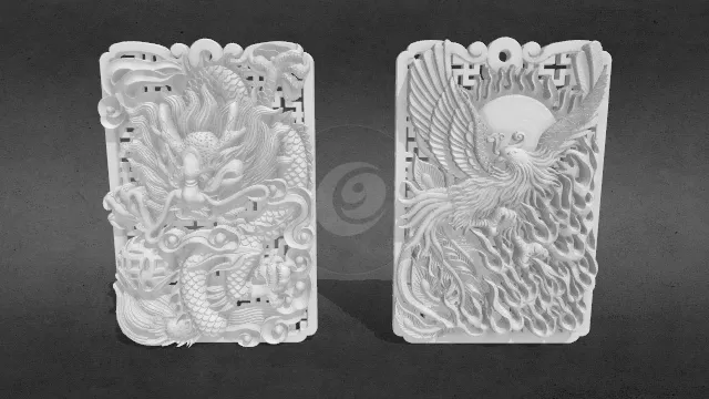 龙凤呈祥挂牌obj.obj