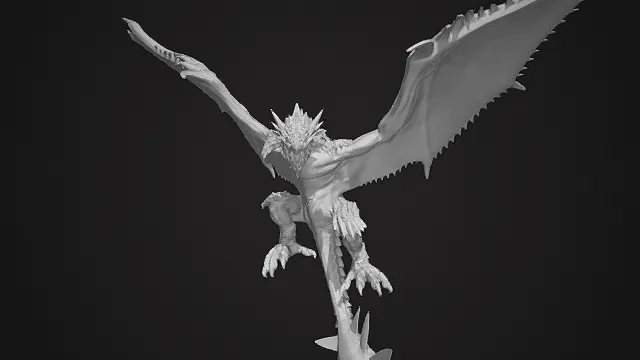 怪物猎人龙  西方龙3D模型