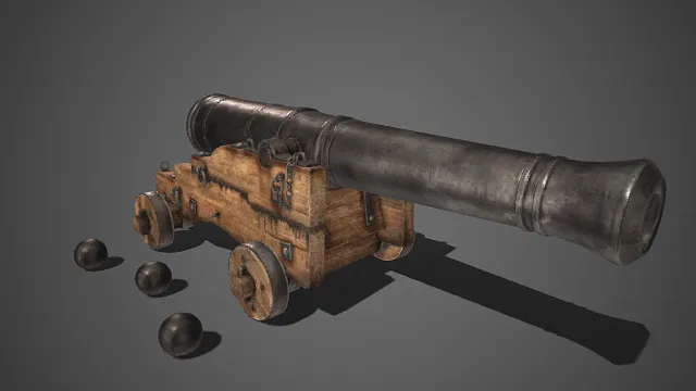 复古  老式火炮  铁制炮管  历史兵器  军事武器  历史厚重感  影视道具