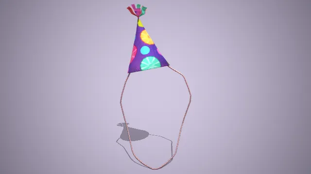 五颜六色的生日礼帽