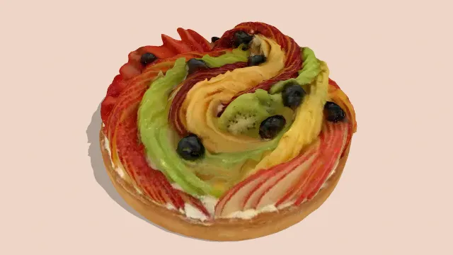水果蛋糕甜点食物建模