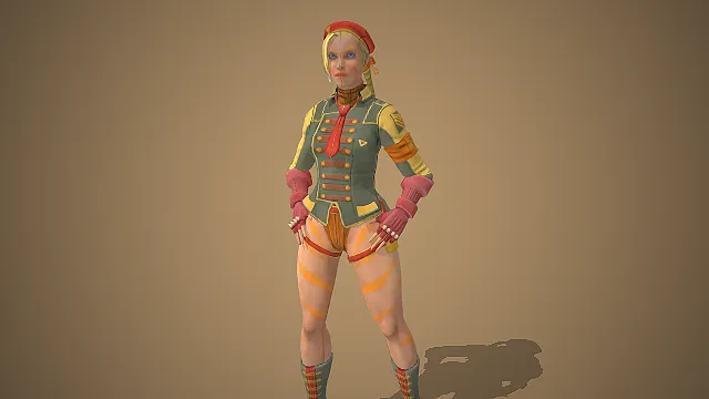 嘉米・怀特  红贝雷帽  特种兵风格  街头霸王