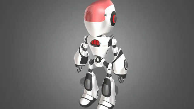 未来科技智能机器人科幻模型动画