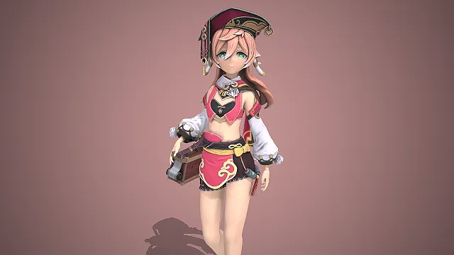 烟绯  中式服饰  律师帽  元气少女  二次元