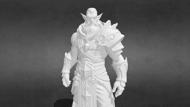 魔兽夜精灵战士stl.stl